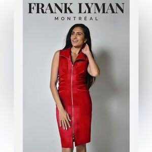 Frank Lyman Design Vibrant Red Sleeveless Midi Dress